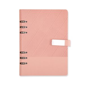 Caderno Fichário Couro Sintético